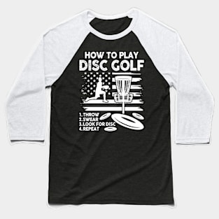 How To Play Disc Golf - USA Baseball T-Shirt